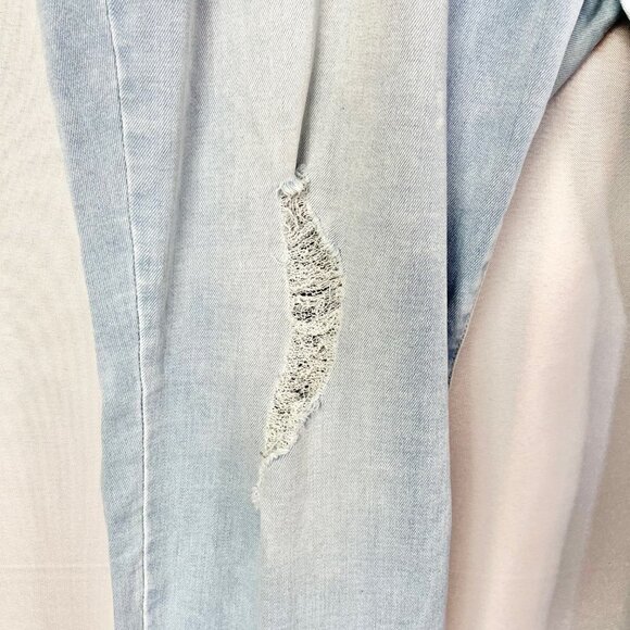 Arizona Light Blue Wash Distressed Super Skinny Jeans 24 - Picture 4 of 5